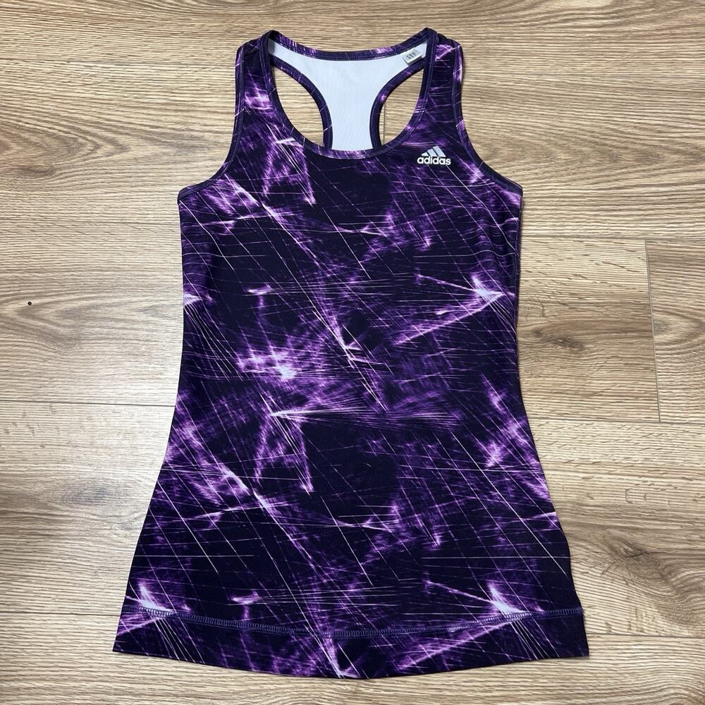 Adidas Women’s Purple TechFit Climalite Athletic Tank Top Size XS (A33)